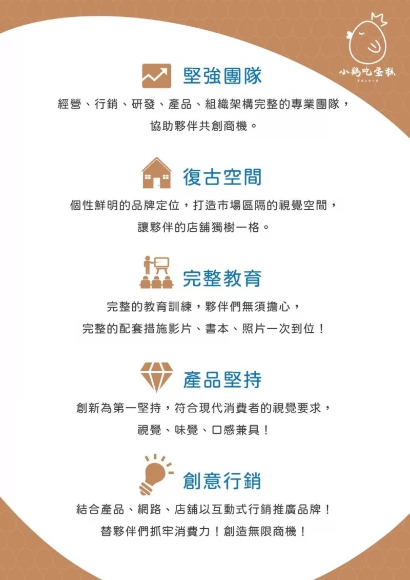 小雞吃蛋糕 -雞蛋糕x泰式奶茶 加盟優勢