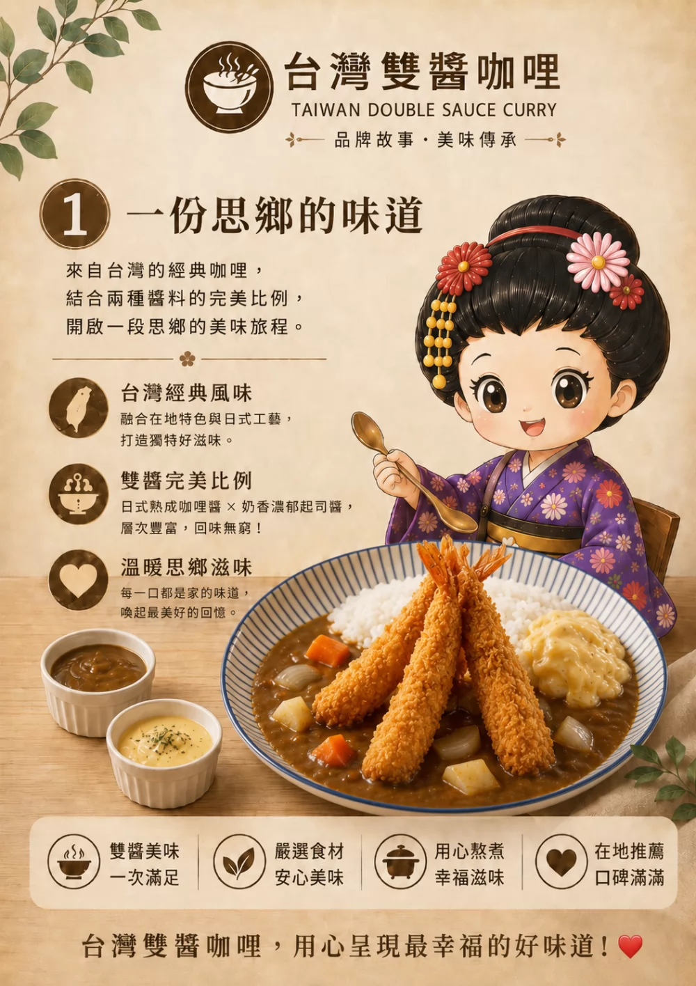 台灣雙醬咖哩 加盟優勢
