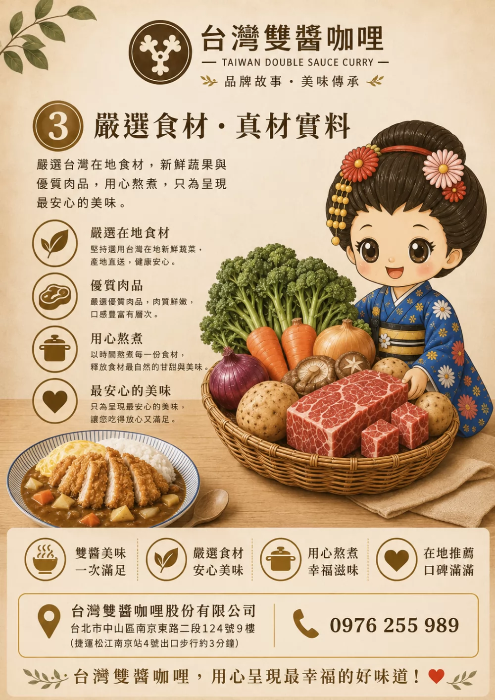 台灣雙醬咖哩 加盟優勢