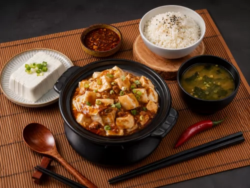 五國真湯 懷石陶阪燒、牛肉壽喜飯、讚岐烏龍麵、麻婆豆腐 產品介紹
