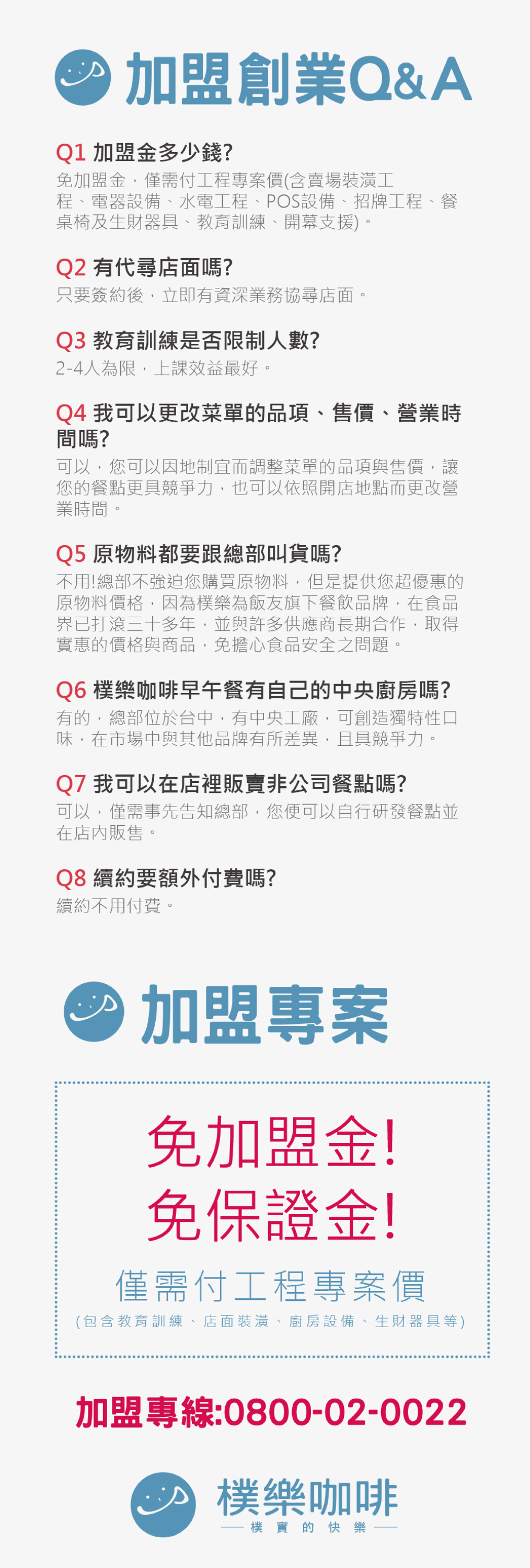 樸樂 咖啡早午餐 - 樸實的快樂 加盟優勢