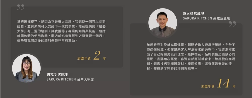 櫻花整體廚房 加盟優勢