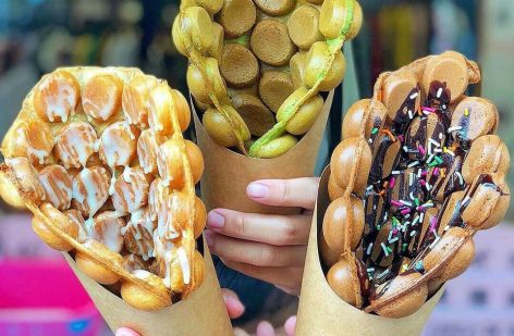 彩虹可可雞蛋仔