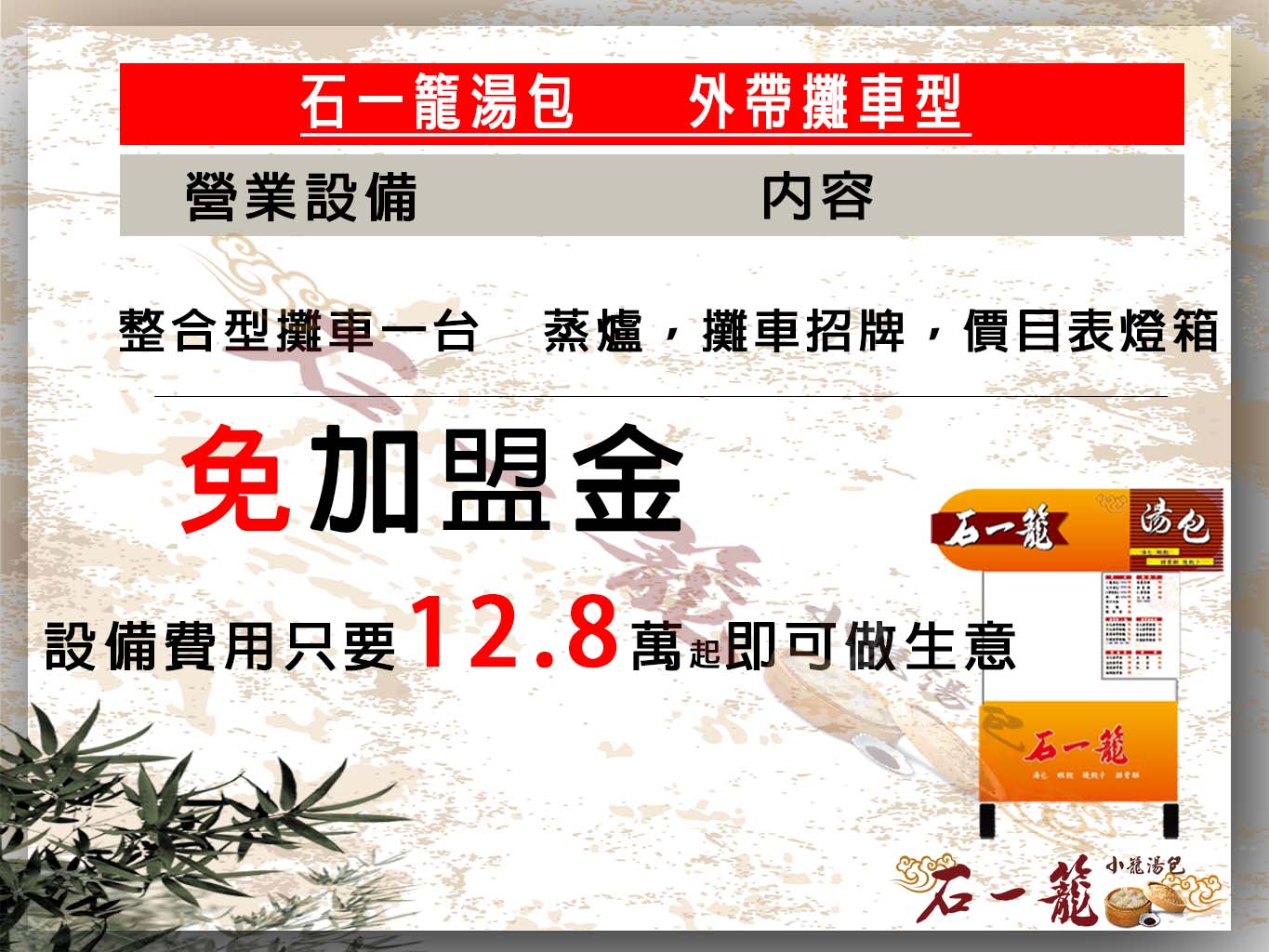 石一籠湯包 加盟優勢