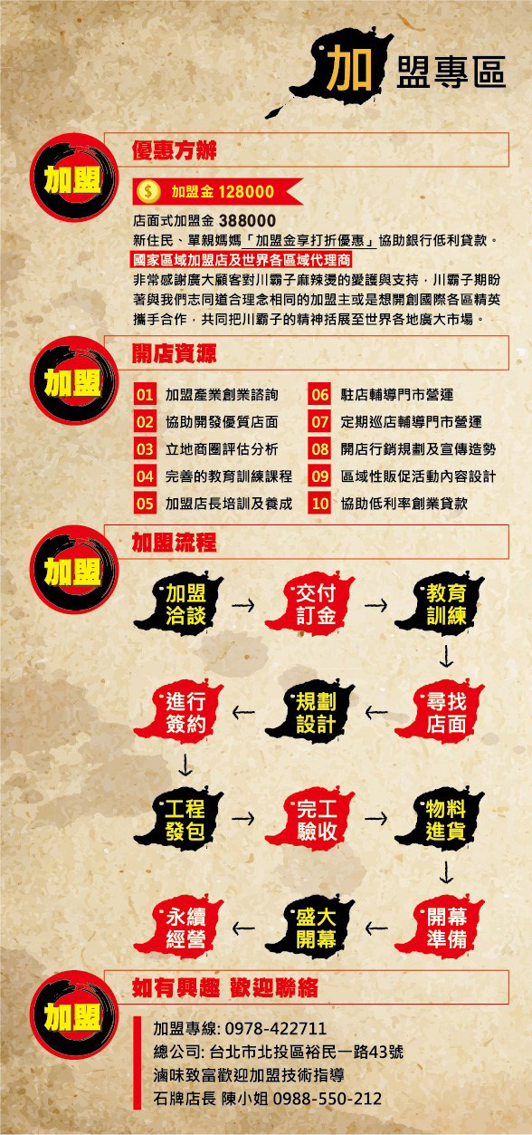 川醉湘 麻辣燙滷味 加盟優勢