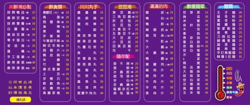 川醉湘 麻辣燙滷味 產品介紹