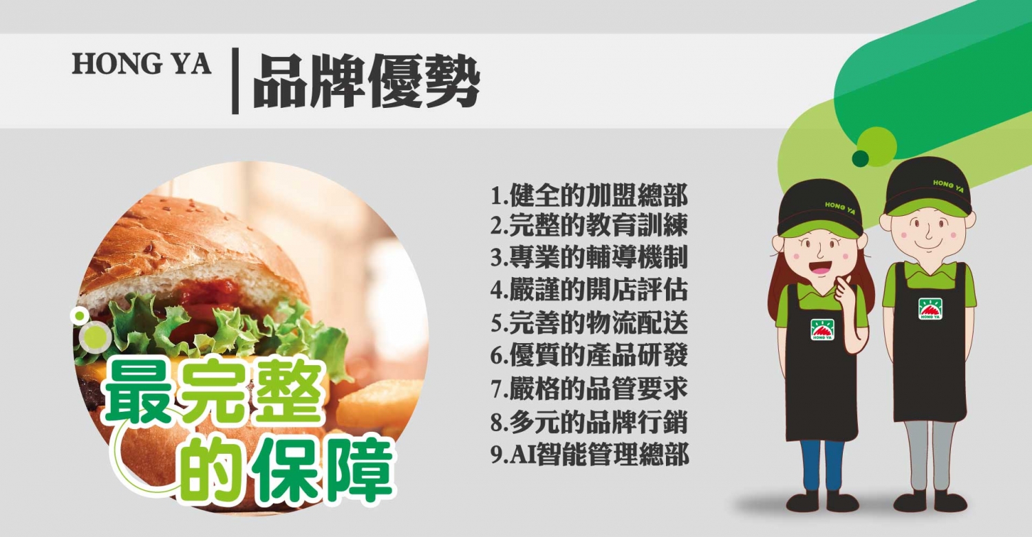 弘爺漢堡 加盟優勢