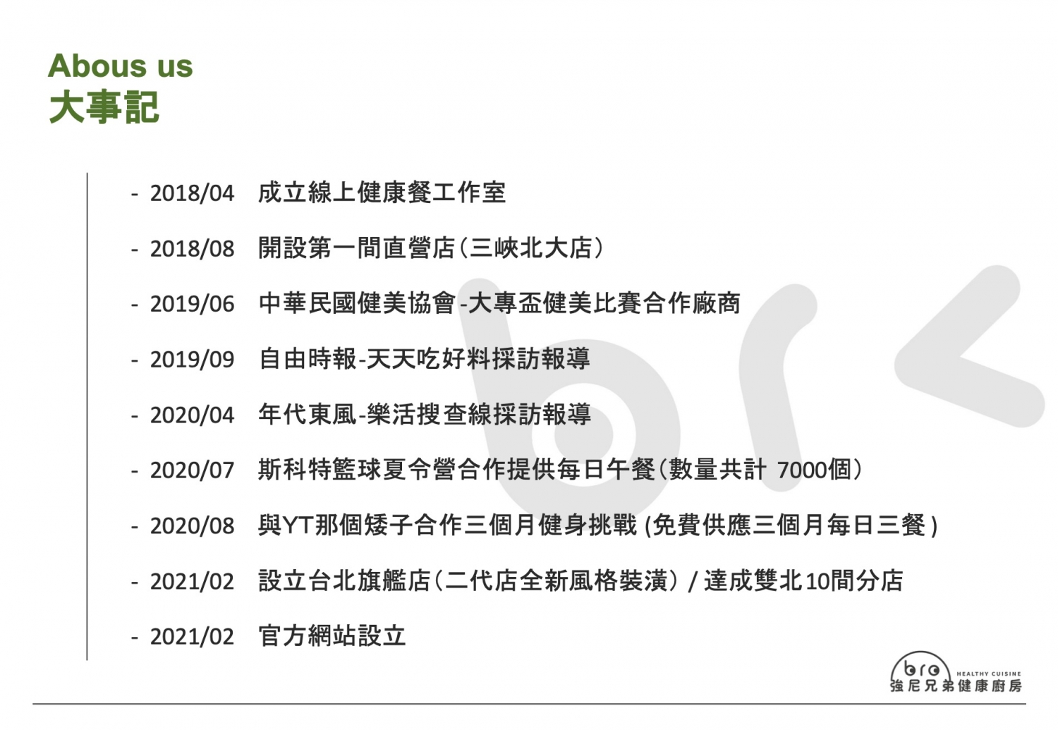 Johnny Bro 強尼兄弟健康廚房 加盟優勢