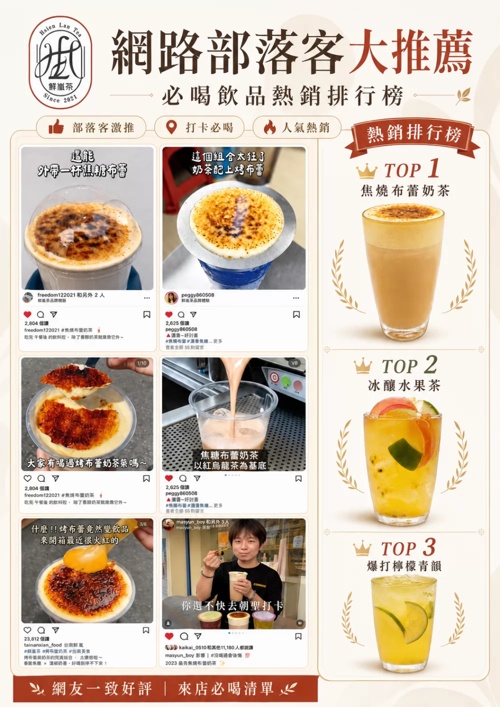 鮮嵐茶品牌總部 加盟優勢