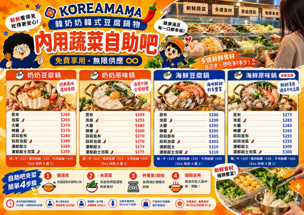 韓奶奶韓式豆腐鍋物 加盟優勢