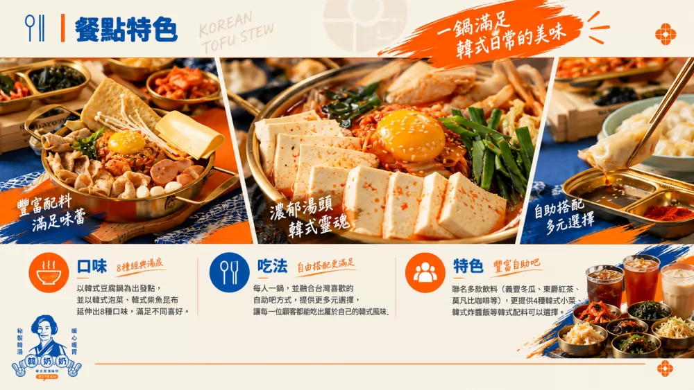 韓奶奶韓式豆腐鍋物 加盟優勢
