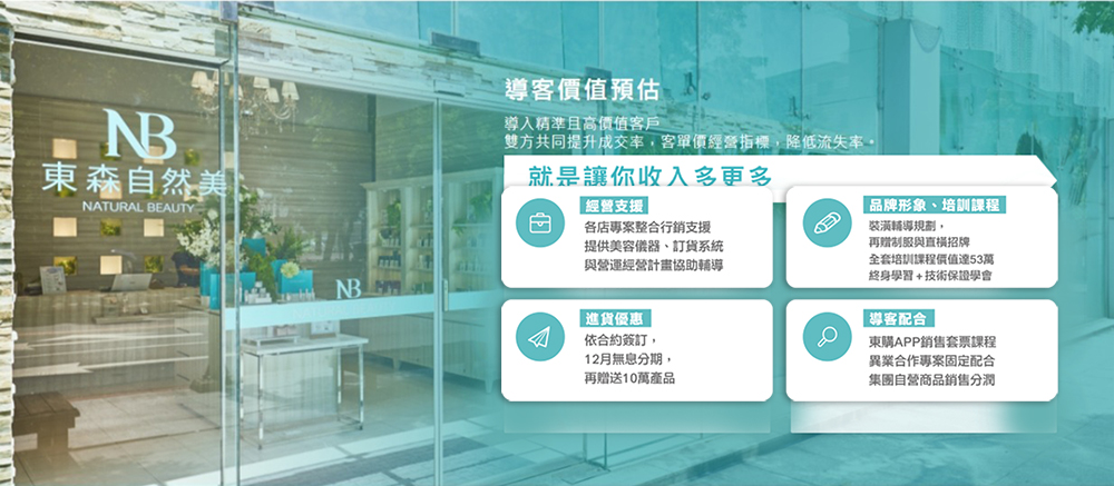 東森自然美 加盟優勢