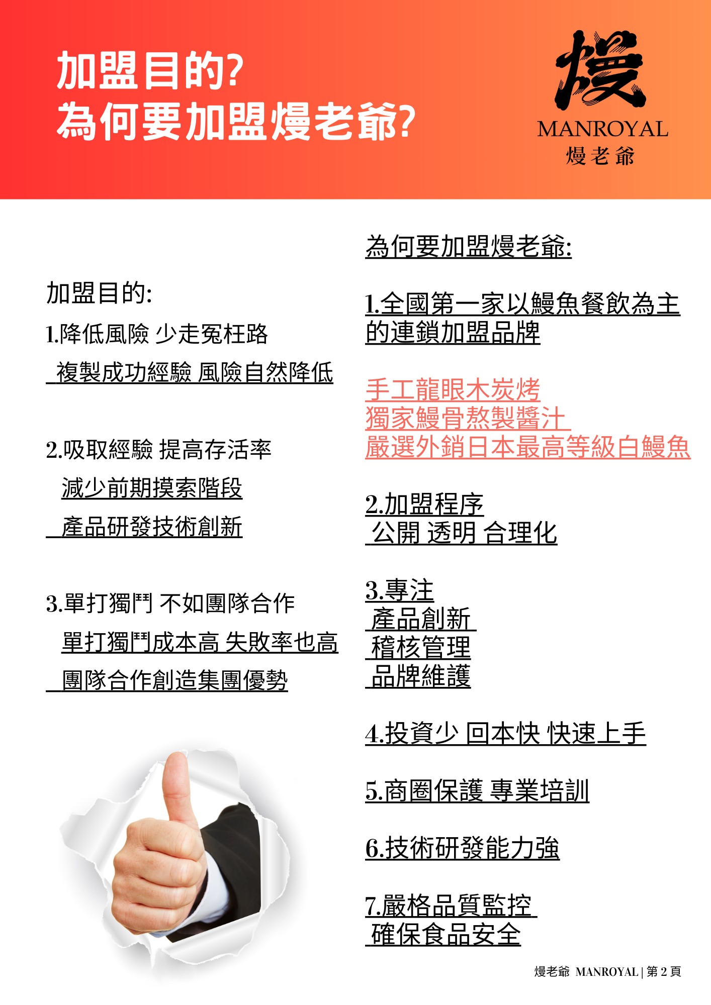 熳老爺 MANROYAL 加盟優勢