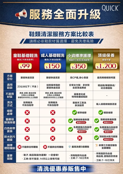 快客洗鞋洗包（洗護） 品牌形象
