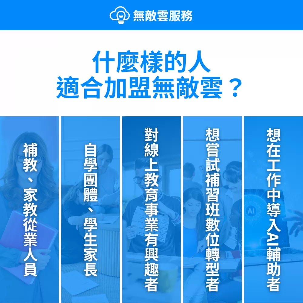 無敵雲服務 補習班數位轉型 加盟優勢