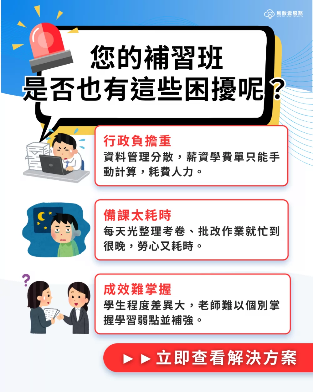 無敵雲服務 補習班數位轉型 加盟優勢