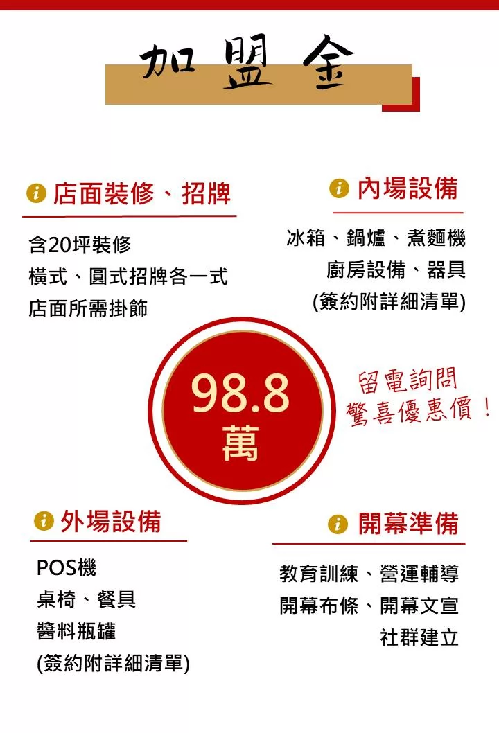 老福家常牛肉麵 雞白湯拉麵 加盟優勢