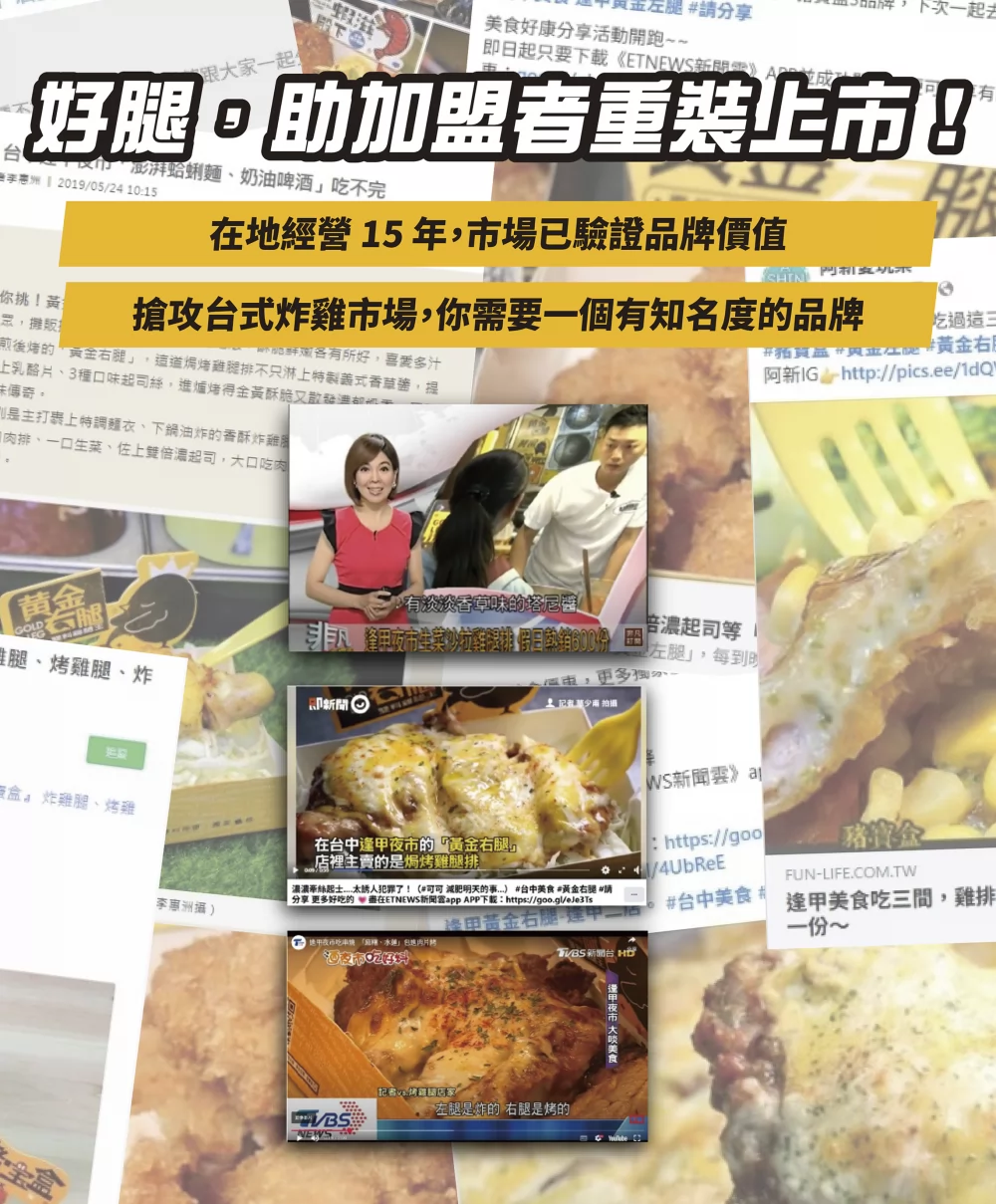 黃金右腿 脆皮炸雞 加盟優勢