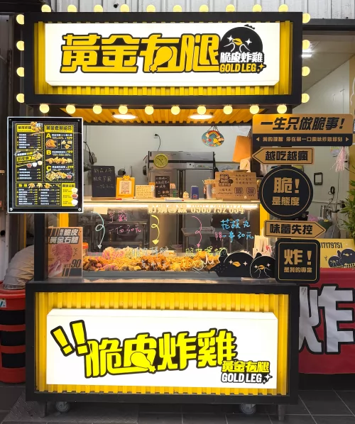黃金右腿 脆皮炸雞 品牌形象