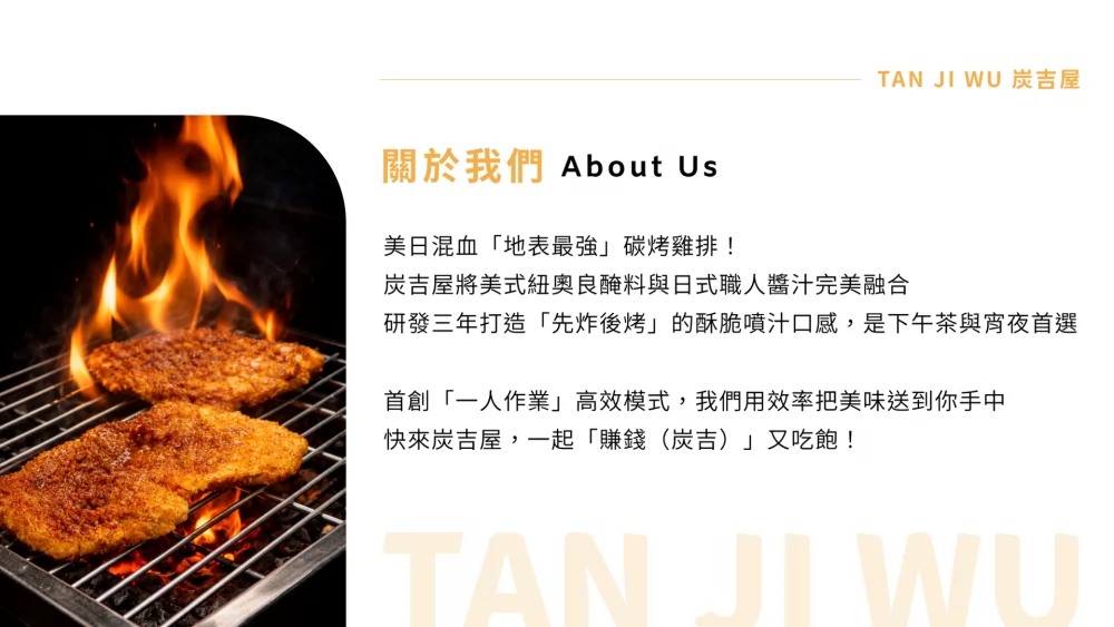 炭吉屋 紐奧良碳烤雞排 加盟優勢