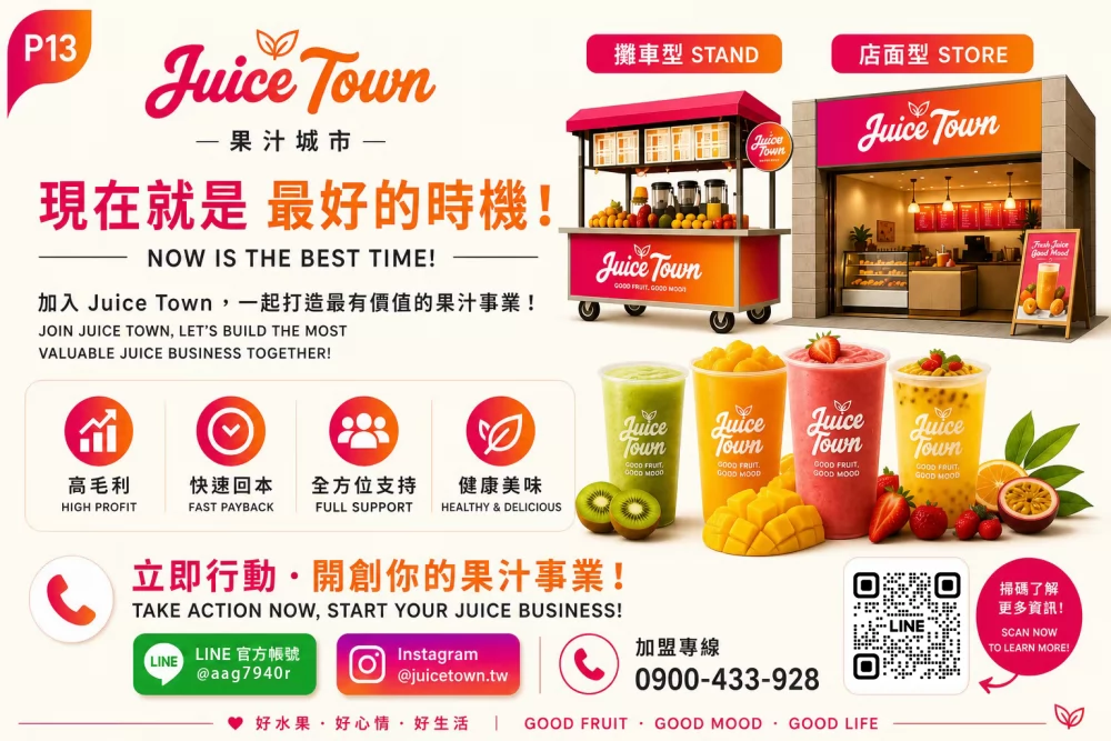 果汁城市 加盟優勢