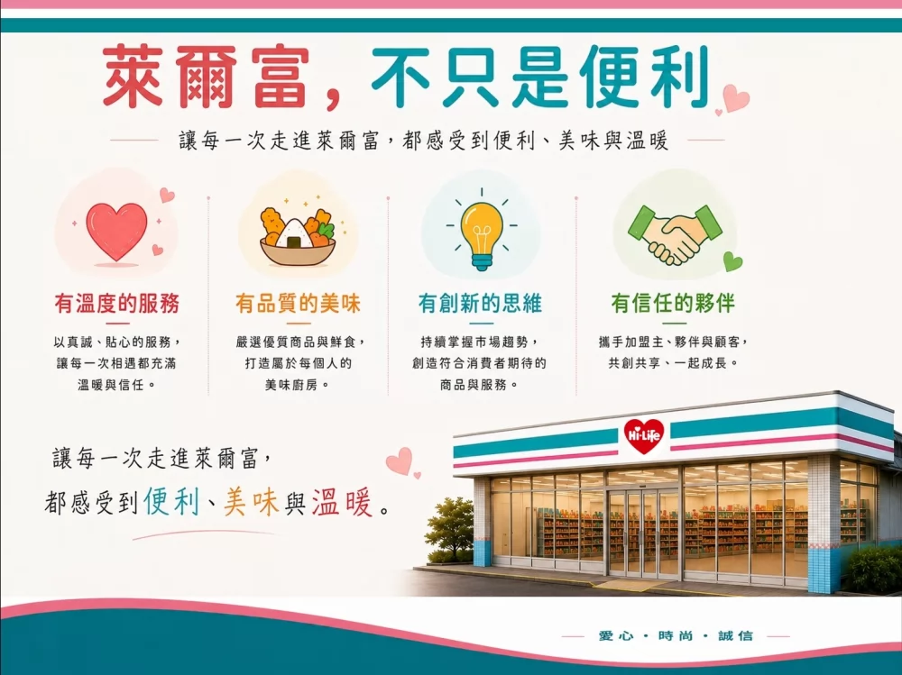 萊爾富國際(股)有限公司 加盟優勢