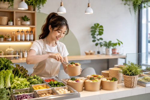 當外食族越來越重視健康，健康餐加盟成為小資熱門選項